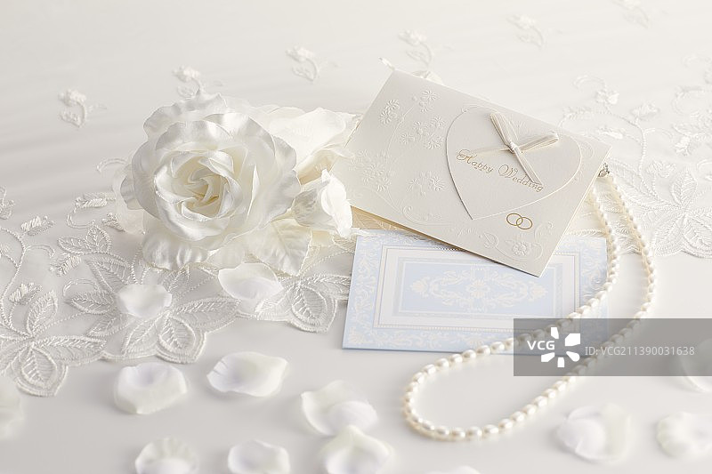 鲜花婚礼请柬图片素材