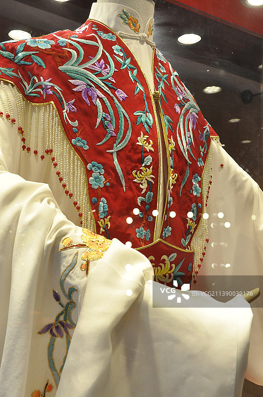 京剧 戏剧 戏服 特写 盘扣  纹样 非遗图片素材