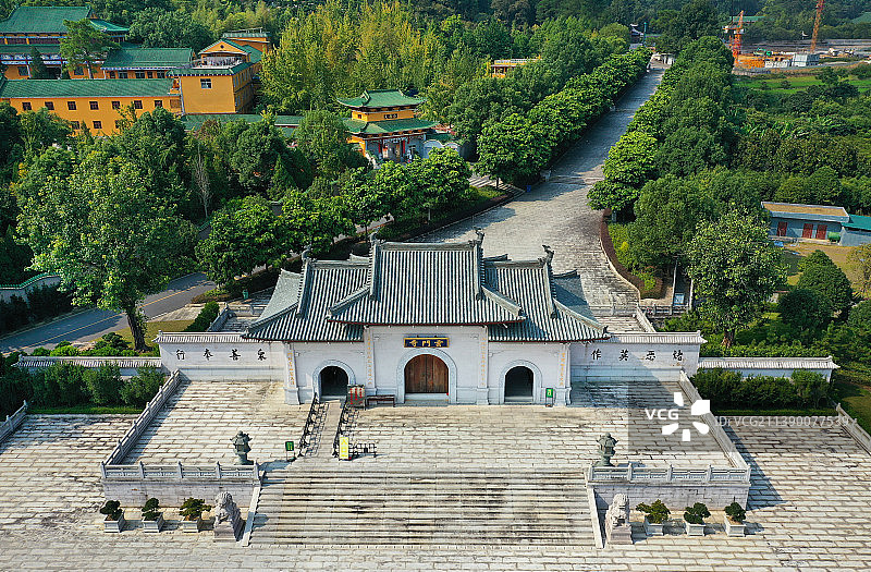 广东省韶关市乳源县云门山云门寺航拍图片素材