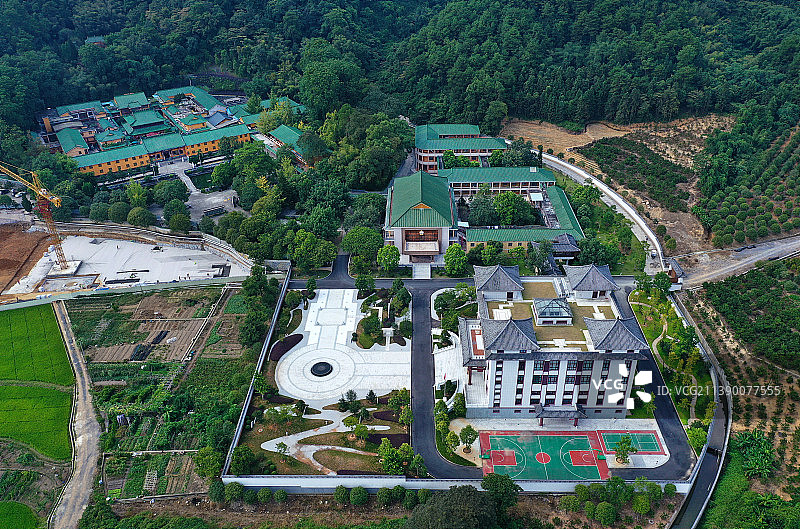 广东省韶关市乳源县云门山云门寺航拍图片素材