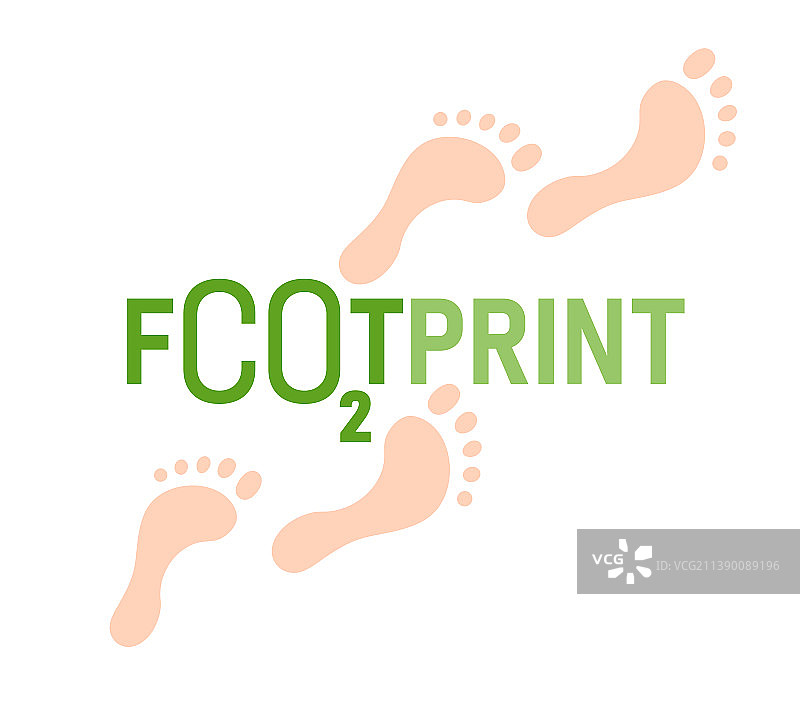 碳足迹与全球变暖生态图片素材