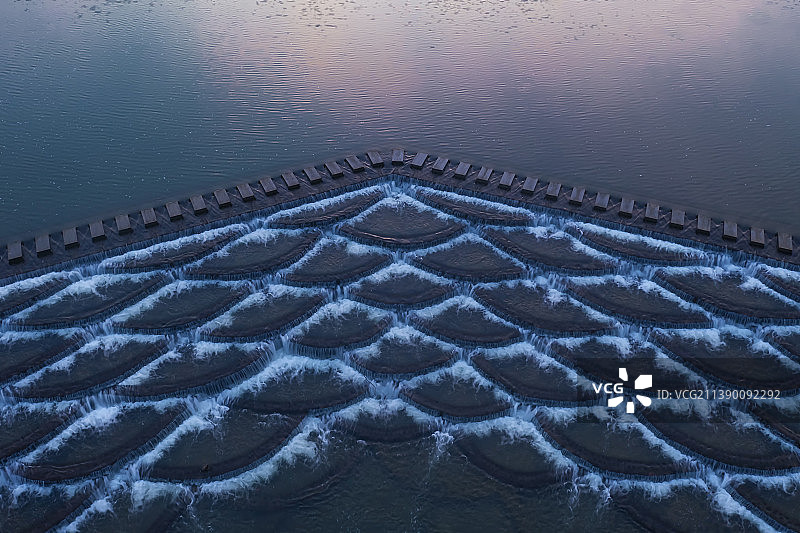 富阳龙鳞坝图片素材