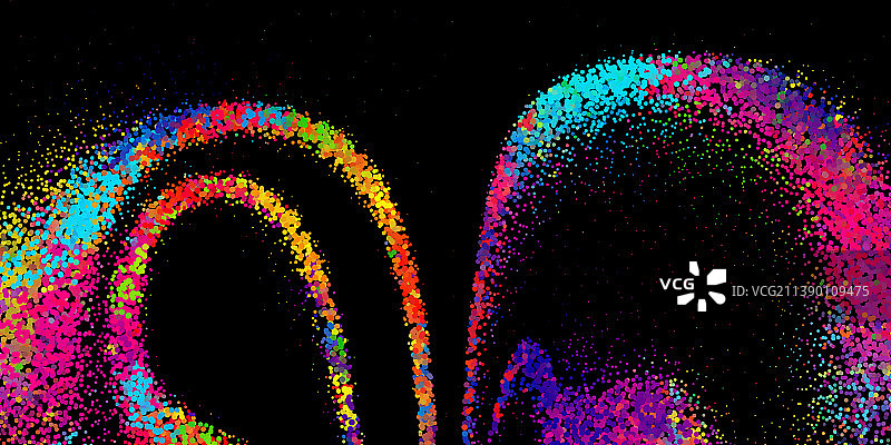 现代风格中鲜明的抽象形象图片素材