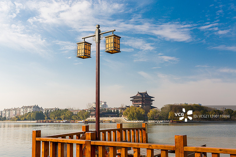 泰州凤城河风光图片素材