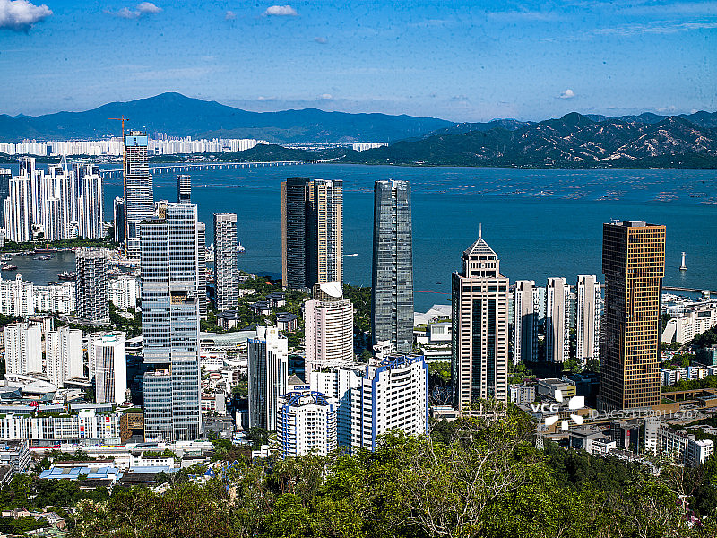 深圳蛇口全景图片素材