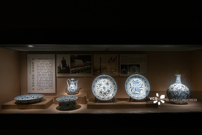 南京博物院瓷器展览图片素材