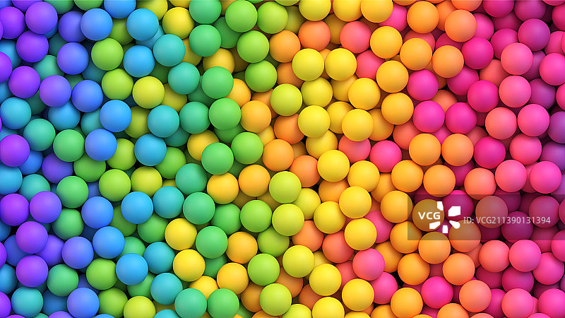 彩虹渐变明亮柔和球体背景图片素材