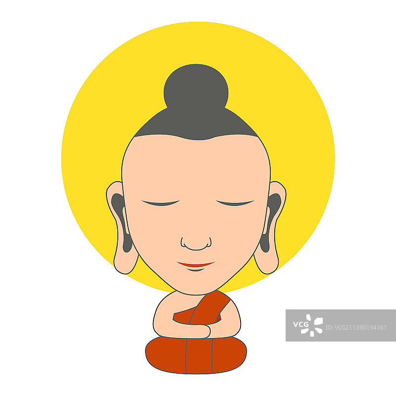 卡通佛主剪贴画设计图片素材