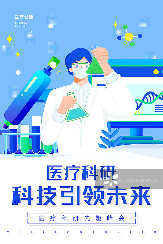 生物科研行业海报图片素材