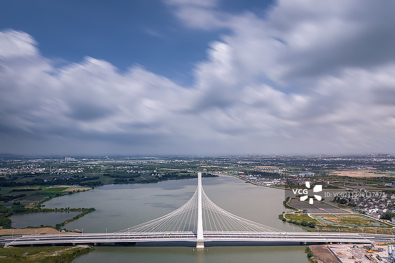 宛山湖大桥图片素材