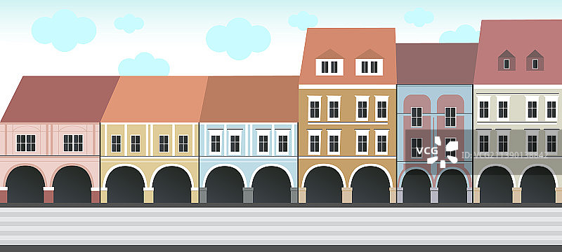 广场上的历史建筑图片素材