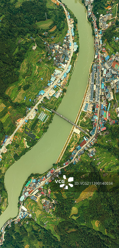 航拍浔江图片素材