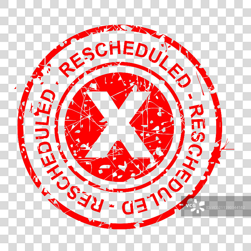 圆形红色矩形橡胶印章效果图片素材