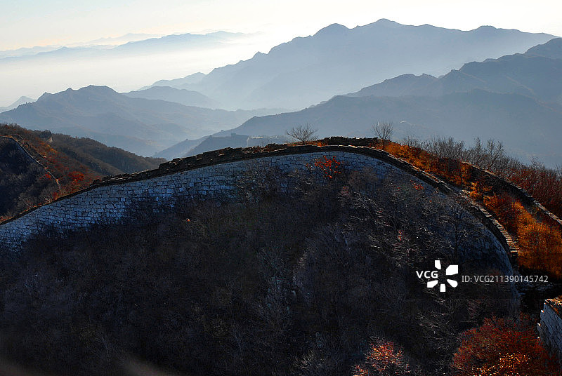 北京，箭扣长城风景。图片素材