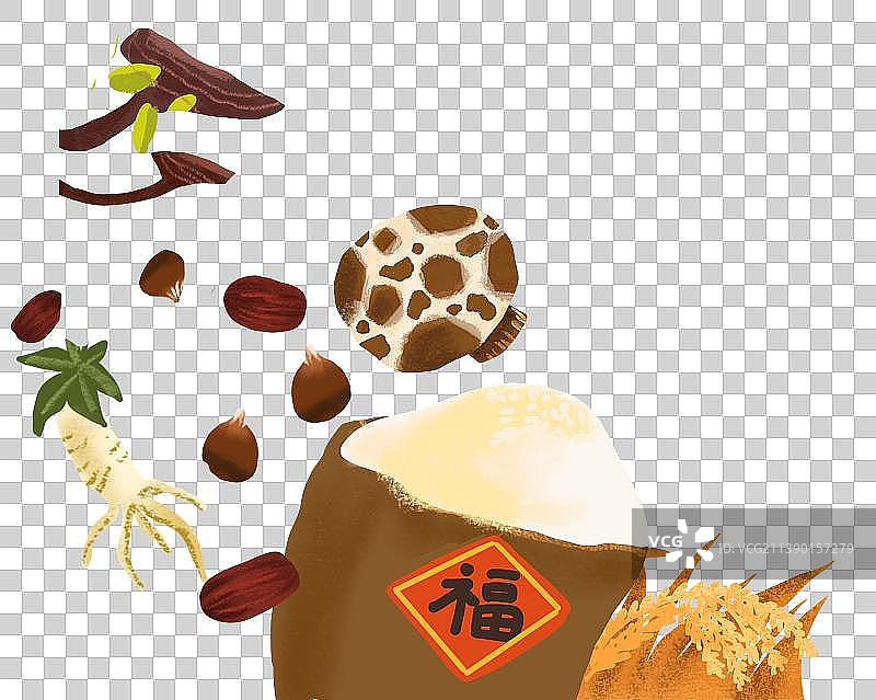 粮食与山珍元素图片素材