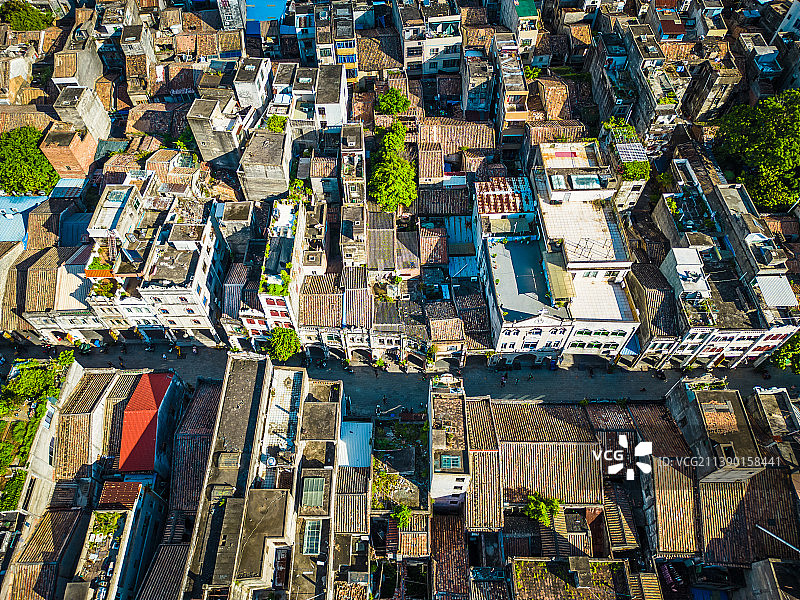 北海老城海城区建筑航拍图片素材