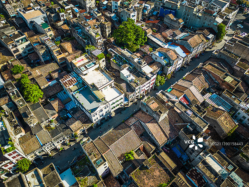 北海老城海城区建筑航拍图片素材