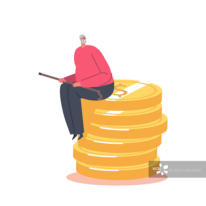 养老金储蓄幸福退休概念图片素材
