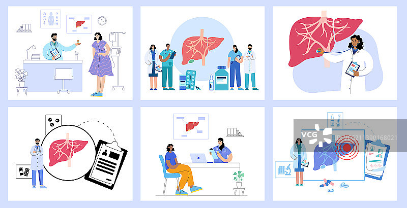 肝脏疾病概念图片素材