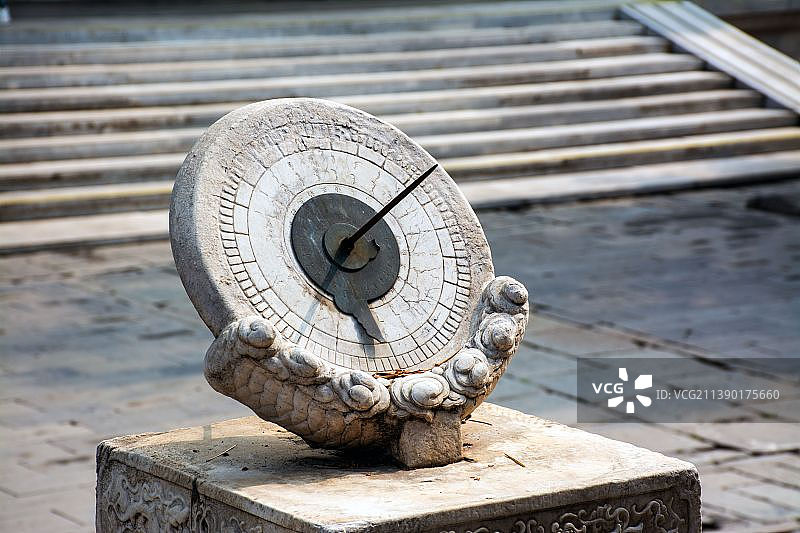 故宫珍宝馆的日晷图片素材