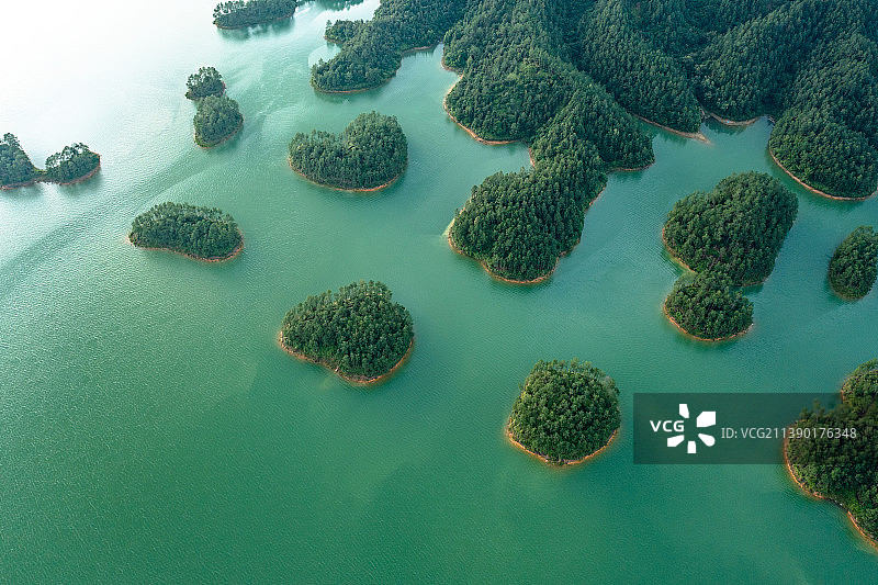中国广东省江门市台山市大隆洞水库图片素材