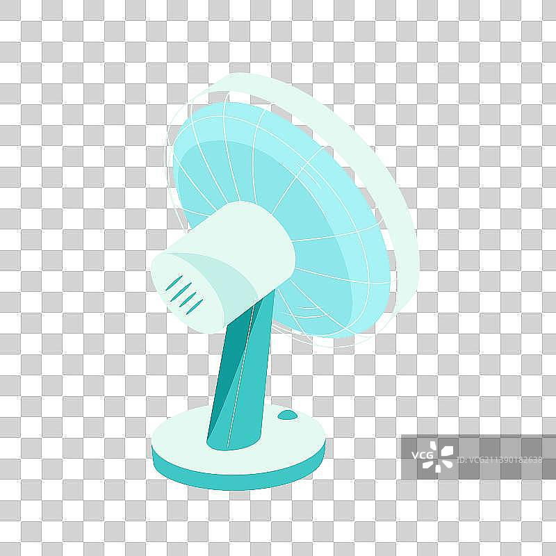 夏日风扇矢量插画元素图片素材