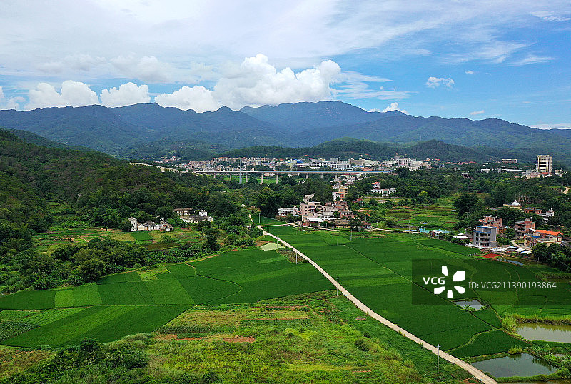 广东省河源市龙川县千年古县佗城正相塔正相寺航拍图片素材