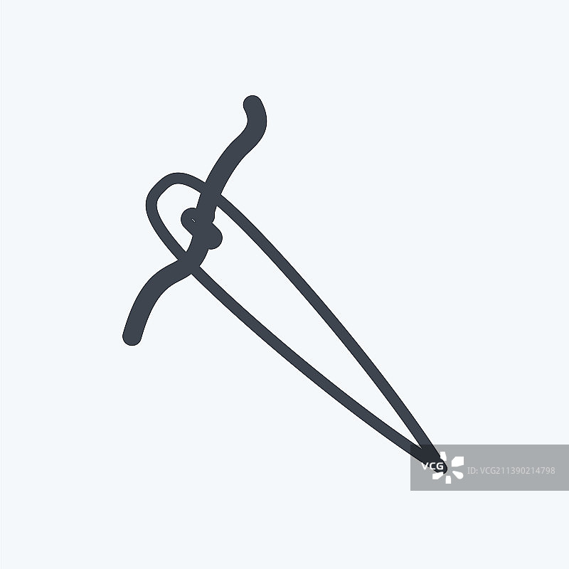 时尚线条风格的针头图标图片素材