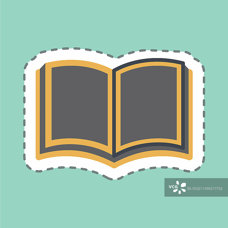 圣书线性剪裁简约贴纸图片素材