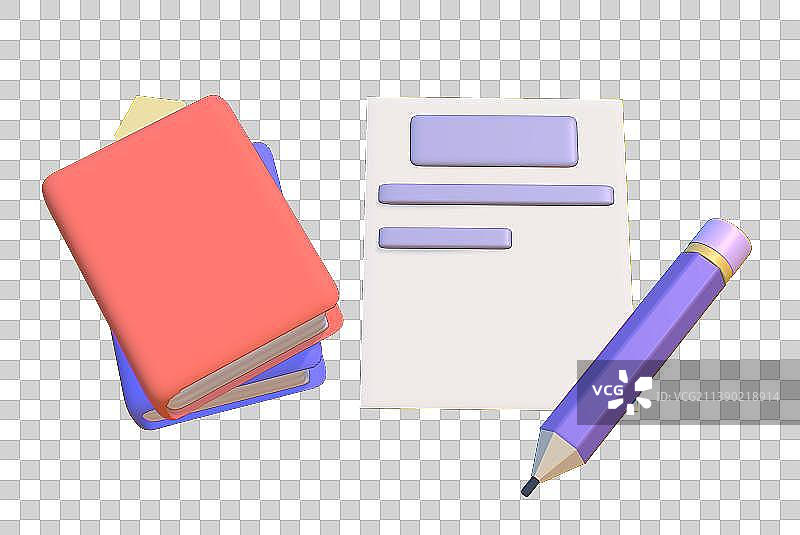 学习用品3D素材图片素材