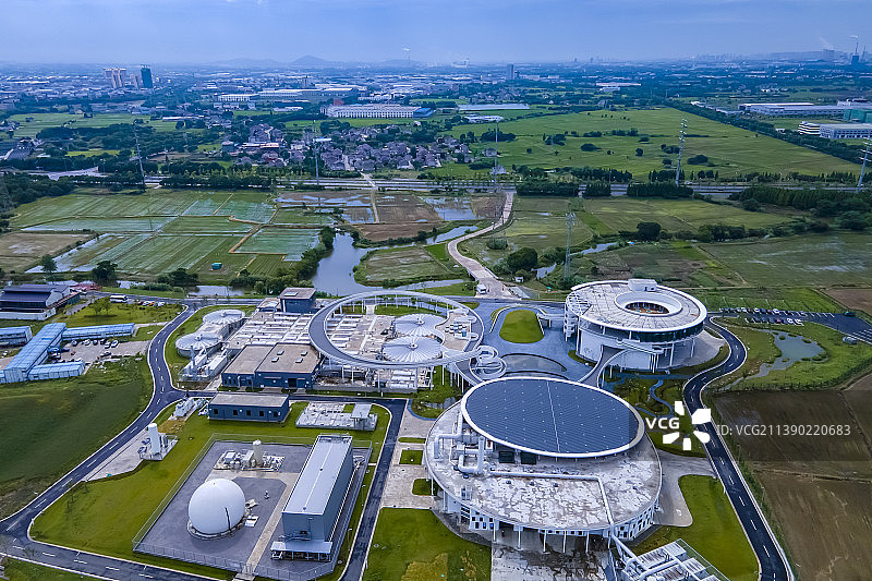 无锡宜兴城市污水资源概念厂图片素材