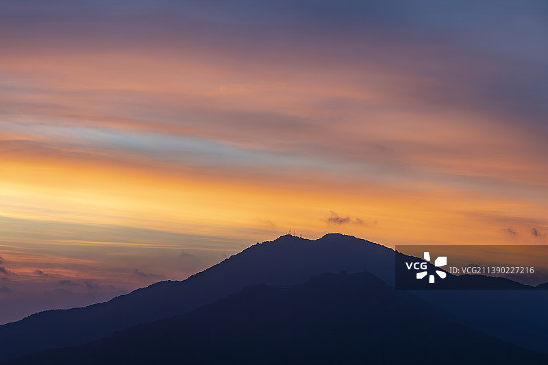 南京紫金山日出图片素材