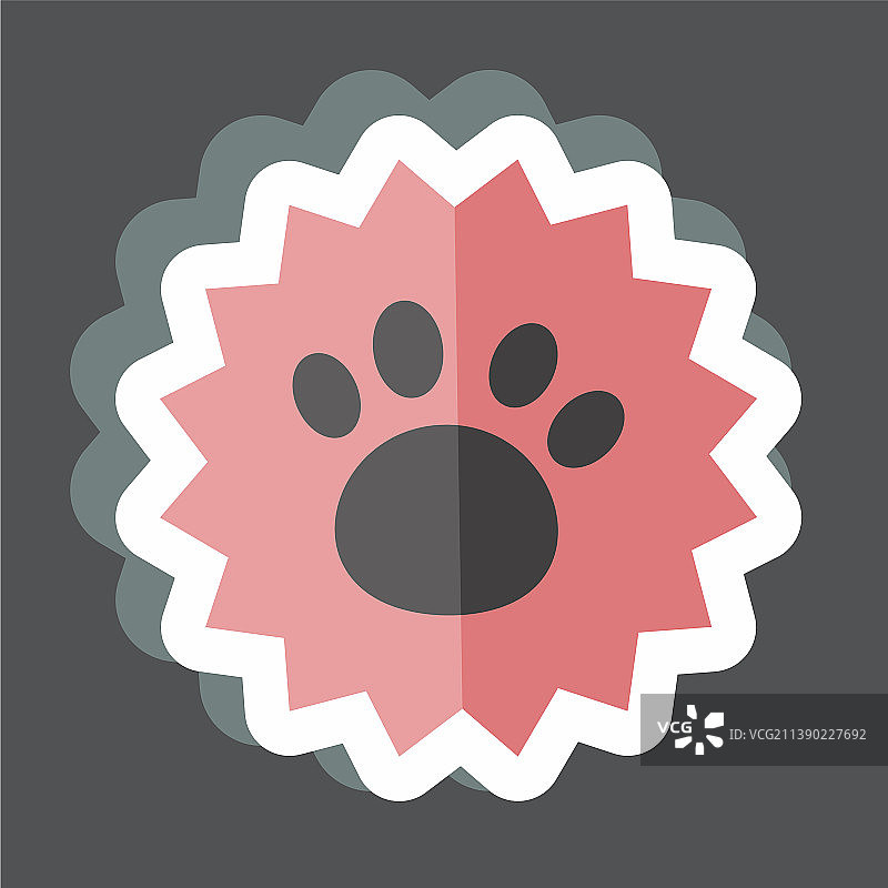 黑色背景上的潮流印章贴纸图片素材