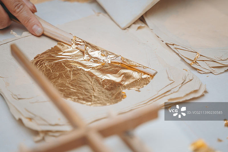 中国金箔工艺图片素材