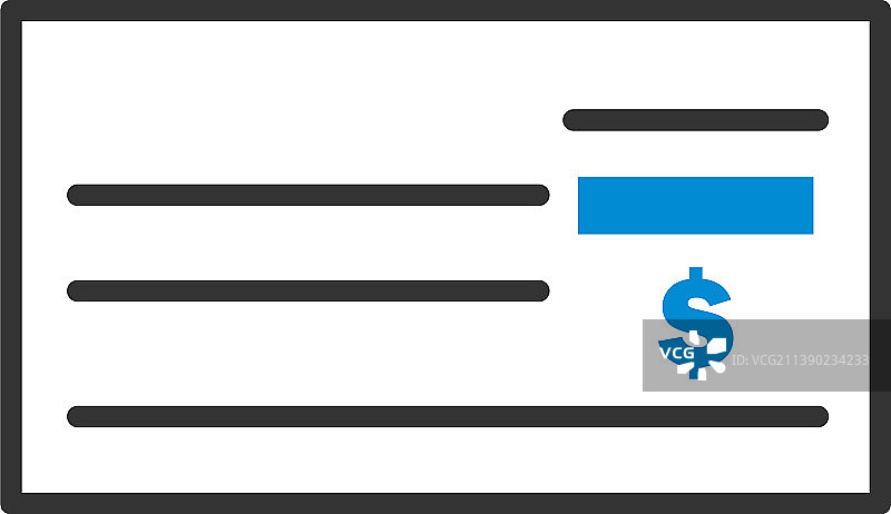 银行支票图标图片素材