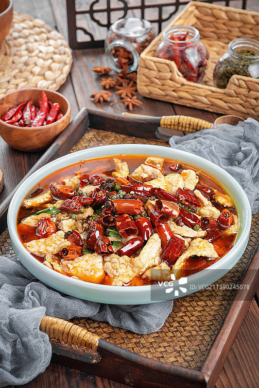 中餐传统美食水煮肉片图片素材