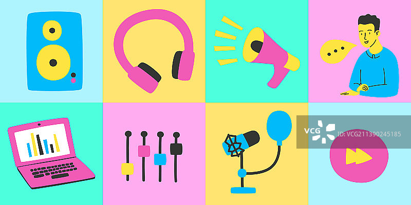 录音和无线电设备图片素材