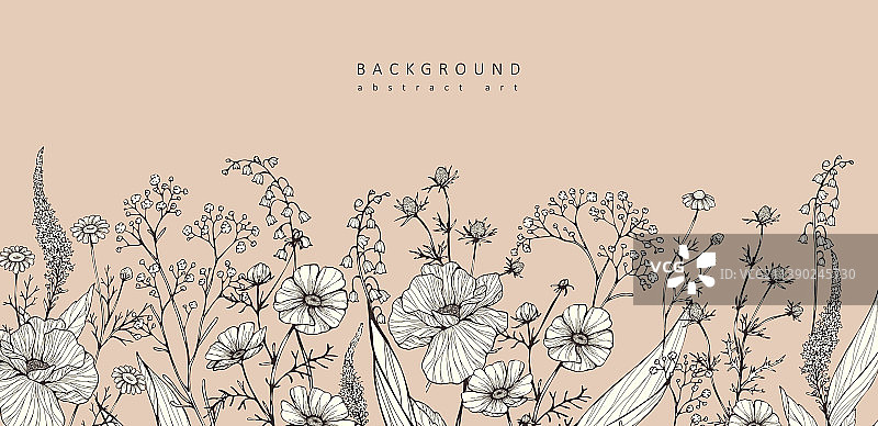 时尚奢华植物背景图片素材