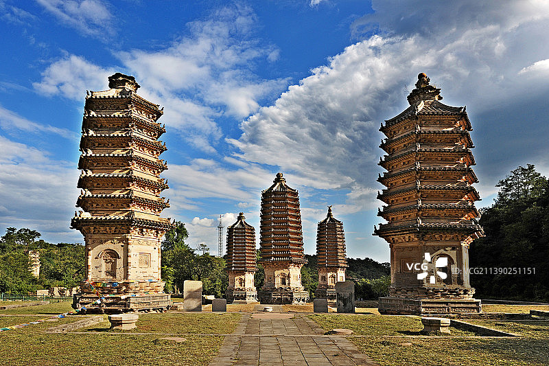 北京，银山塔林风景。图片素材