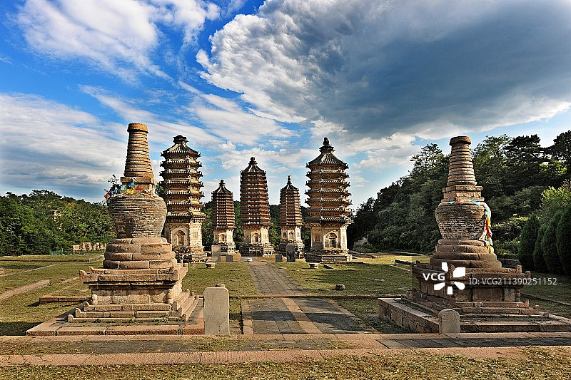 北京，银山塔林风景。图片素材