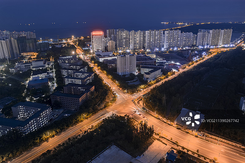 城市夜景X图片素材