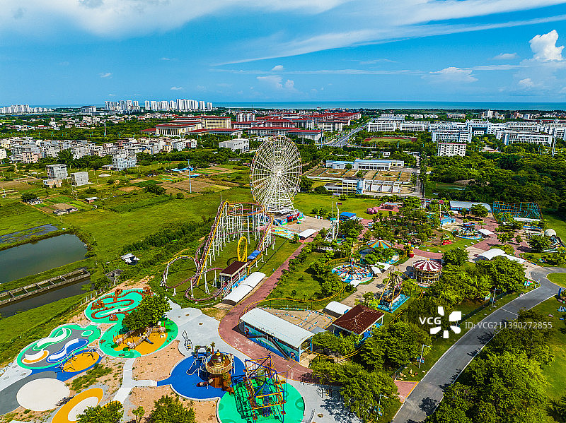 北海园博园航拍图片素材