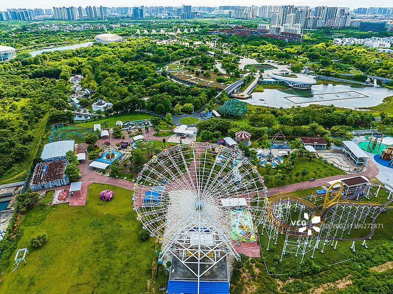 北海园博园航拍图片素材