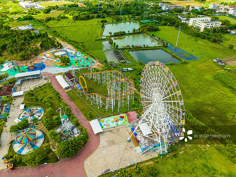 北海园博园航拍图片素材