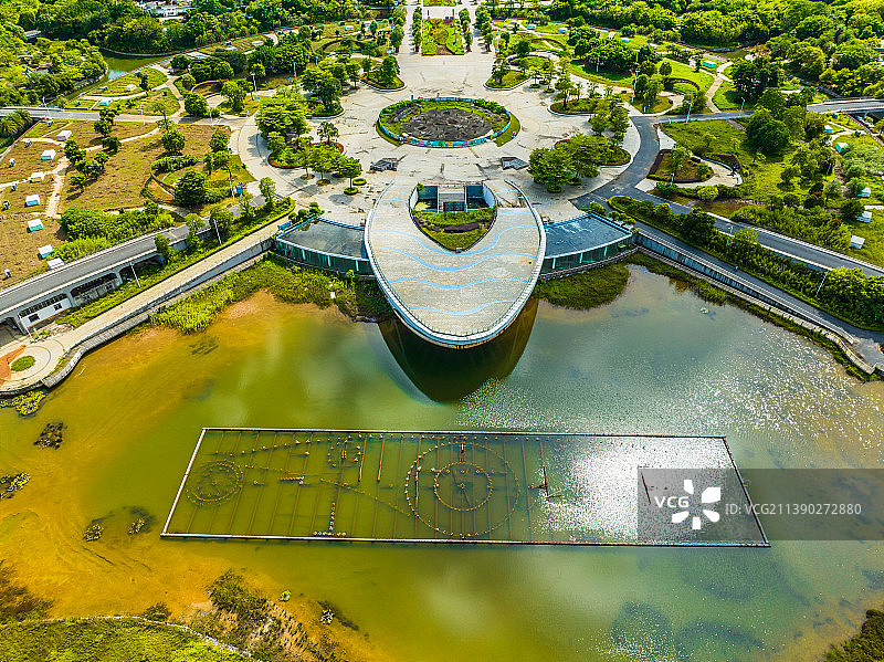 北海园博园航拍图片素材