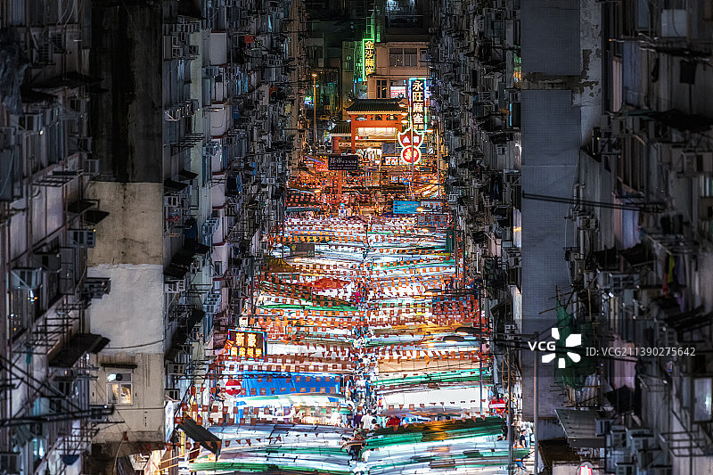 香港庙街图片素材