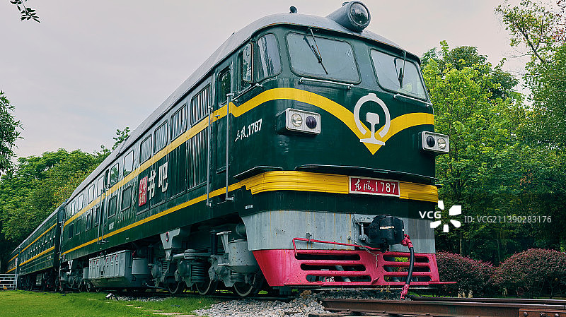 绿皮火车图片素材