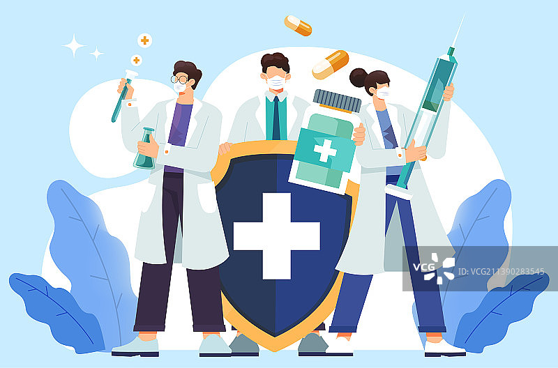 医药医疗研究团队图片素材