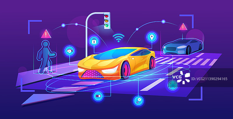 未来智能汽车设计现代车辆图片素材