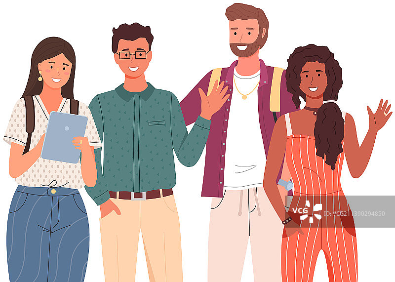 大学生合影图片素材